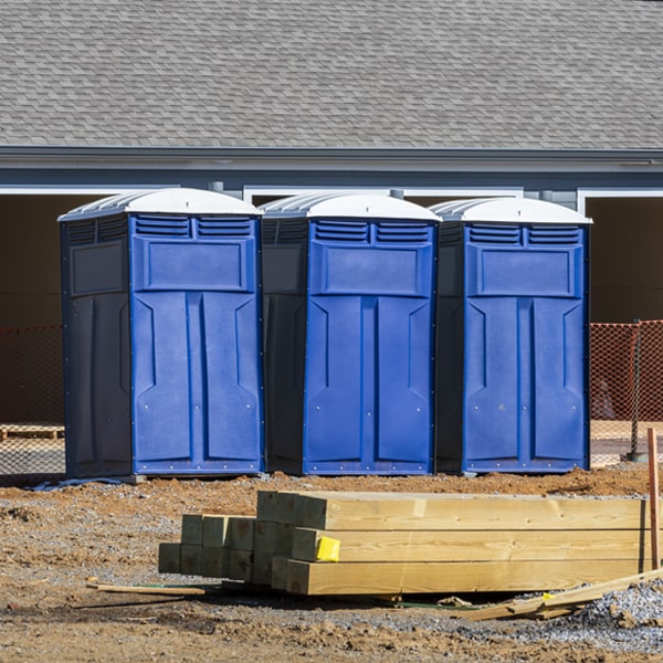 how often are the portable restrooms cleaned and serviced during a rental period in Mccleary Washington